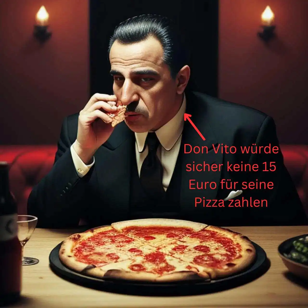 Online Nebenverdienst Mafiosi ist Pizza Margherita